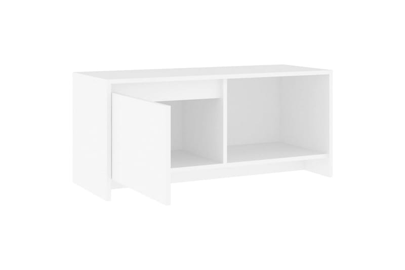 TV-benk hvit 90x35x40 cm sponplate - Hvit - Møbler - Mediamøbel & tv møbel - TV-benk & mediabenk