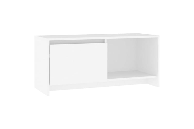 TV-benk hvit 90x35x40 cm sponplate - Hvit - Møbler - Mediamøbel & tv møbel - TV-benk & mediabenk