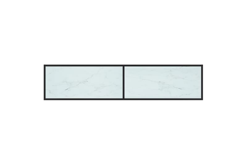 TV-benk hvit marmor 180x40x40,5 cm herdet glass - Hvit - Møbler - Mediamøbel & tv møbel - TV-benk & mediabenk
