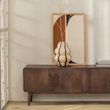 TV-benk Liya 150 cm - Mørkebrun - Møbler - Mediamøbel & tv møbel - TV-benk & mediabenk