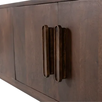 TV-benk Liya 150 cm - Mørkebrun - Møbler - Mediamøbel & tv møbel - TV-benk & mediabenk