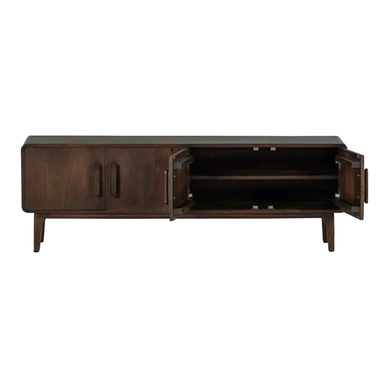 TV-benk Liya 150 cm - Mørkebrun - Møbler - Mediamøbel & tv møbel - TV-benk & mediabenk