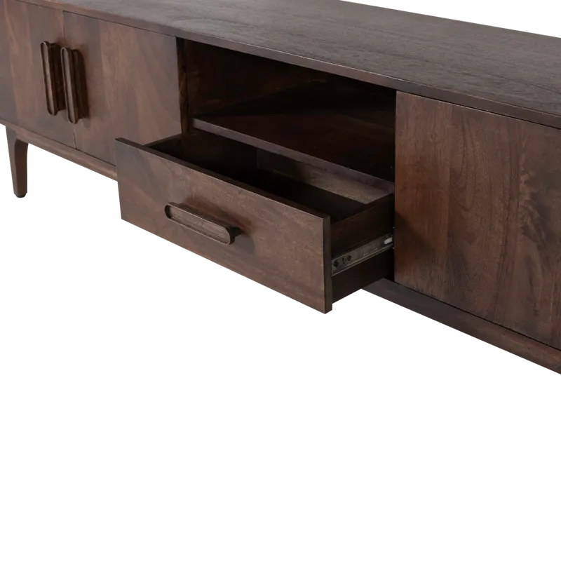 TV-benk Liya 200 cm - Mørk brun - Møbler - Mediamøbel & tv møbel - TV-skap