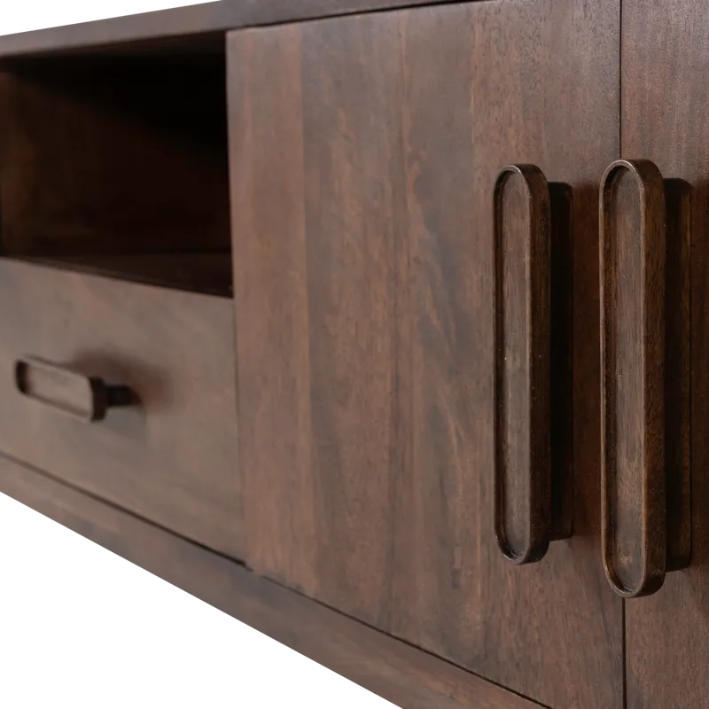 TV-benk Liya 200 cm - Mørk brun - Møbler - Mediamøbel & tv møbel - TV-skap