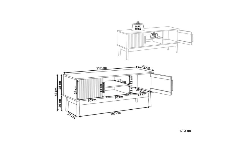 TV-benk Lynwood - Møbler - Mediamøbel & tv møbel - TV-benk & mediabenk