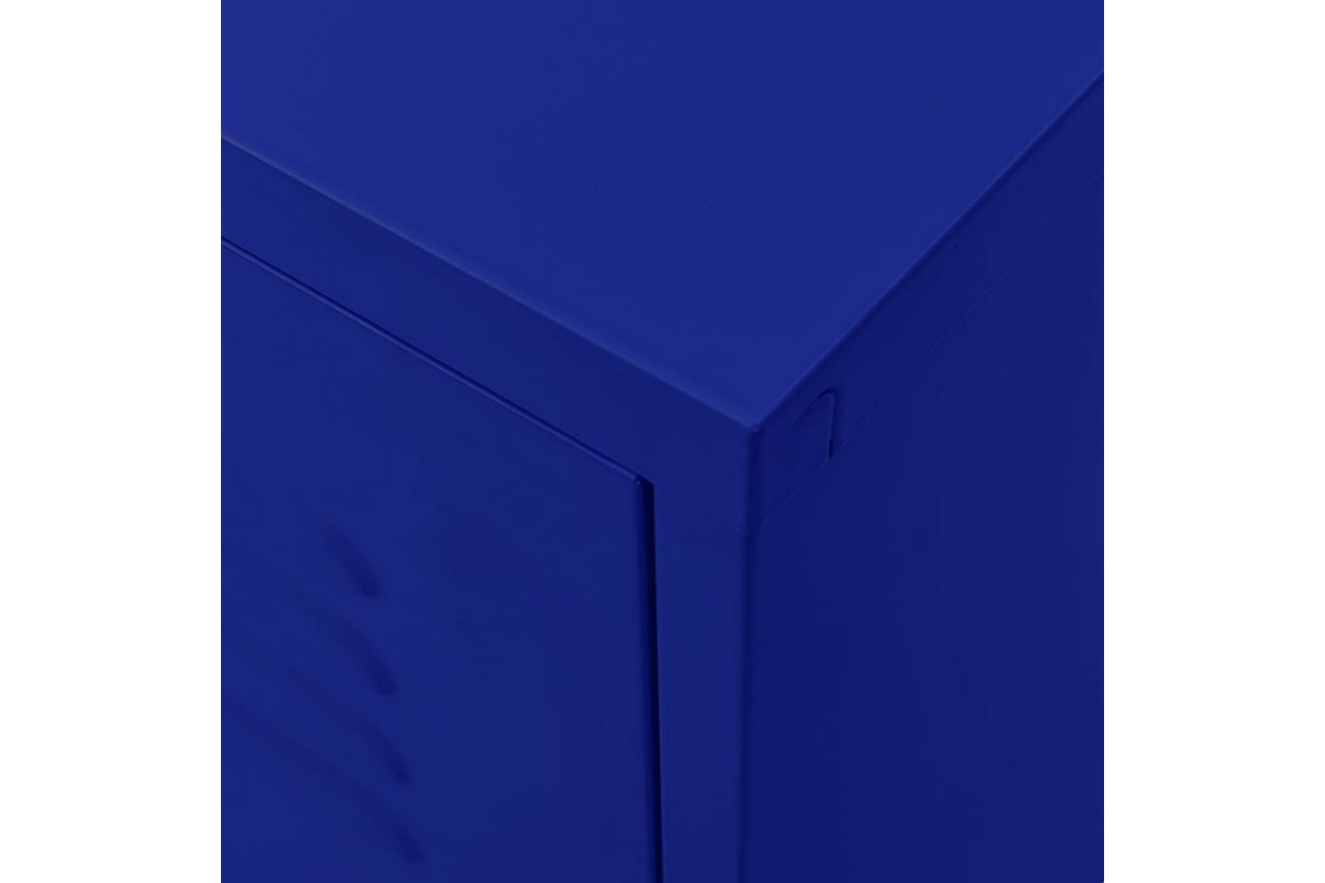 TV-benk marineblå 105x35x50 cm stål - Blå - Møbler - Mediamøbel & tv møbel - TV-benk & mediabenk