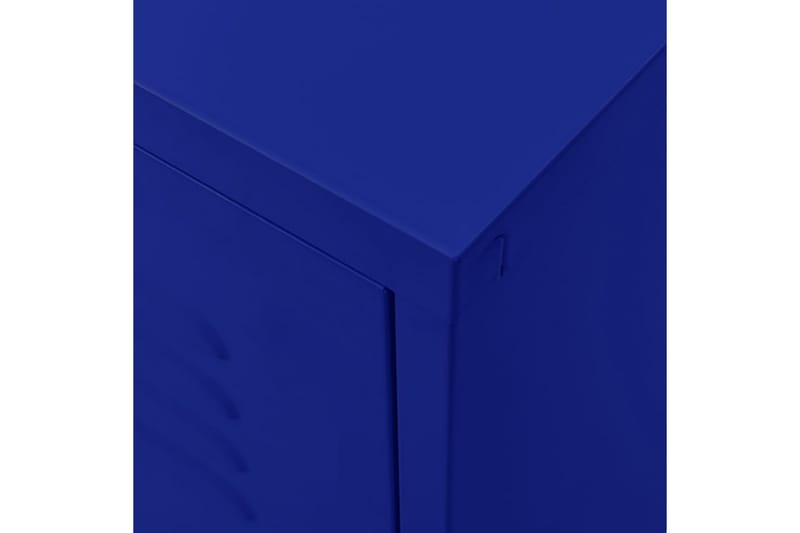 TV-benk marineblå 105x35x50 cm stål - Blå - Møbler - Mediamøbel & tv møbel - TV-benk & mediabenk