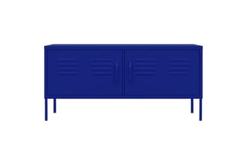 TV-benk marineblå 105x35x50 cm stål - Blå - Møbler - Mediamøbel & tv møbel - TV-benk & mediabenk