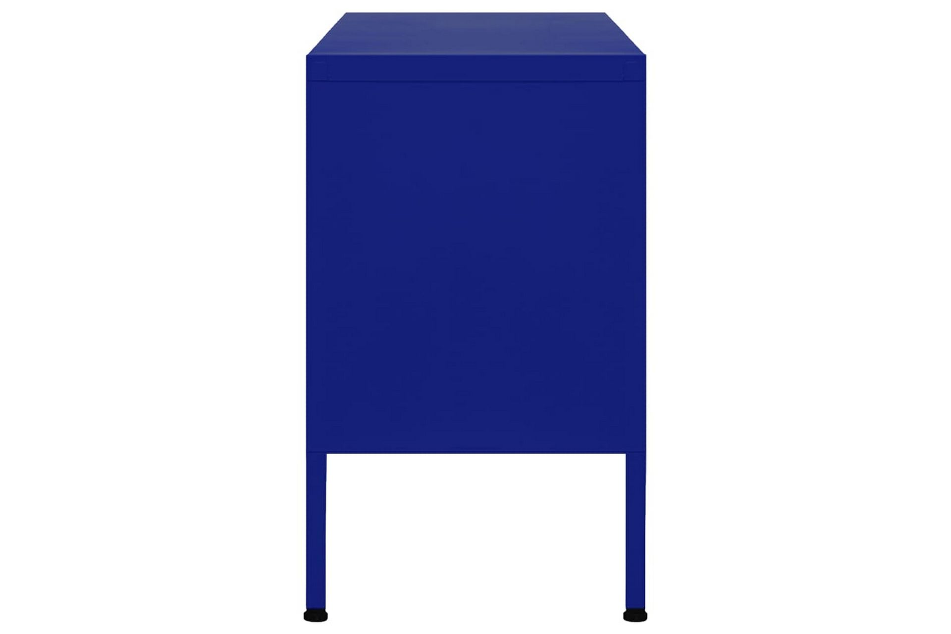 TV-benk marineblå 105x35x50 cm stål - Blå - Møbler - Mediamøbel & tv møbel - TV-benk & mediabenk