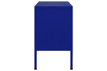 TV-benk marineblå 105x35x50 cm stål - Blå - Møbler - Mediamøbel & tv møbel - TV-benk & mediabenk