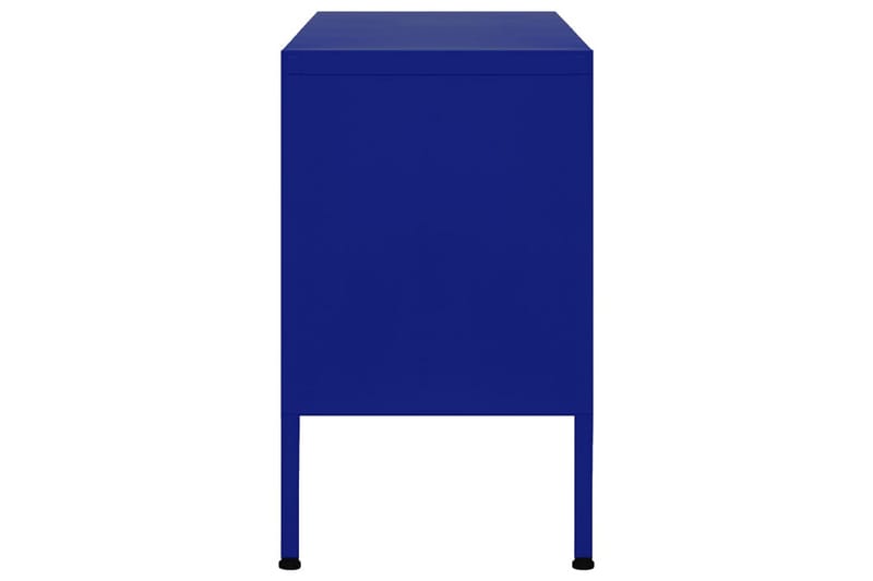 TV-benk marineblå 105x35x50 cm stål - Blå - Møbler - Mediamøbel & tv møbel - TV-benk & mediabenk