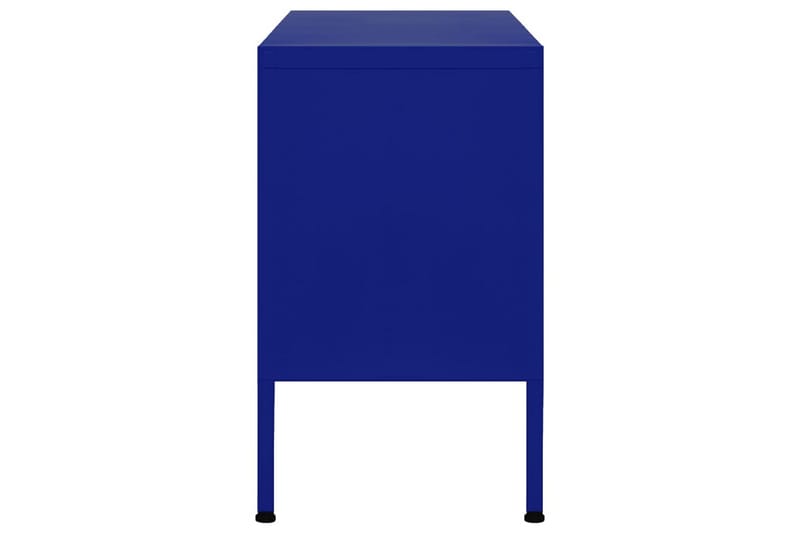 TV-benk marineblå 105x35x50 cm stål - Blå - TV-benk & mediabenk