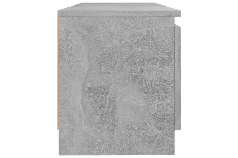 TV-benk med LED-lys betonggrå 120x30x35,5 cm - Grå - Møbler - Mediamøbel & tv møbel - TV-benk & mediabenk