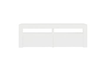 TV-benk med LED-lys hvit 120x35x40 cm - Hvit - Møbler - Mediamøbel & tv møbel - TV-benk & mediabenk