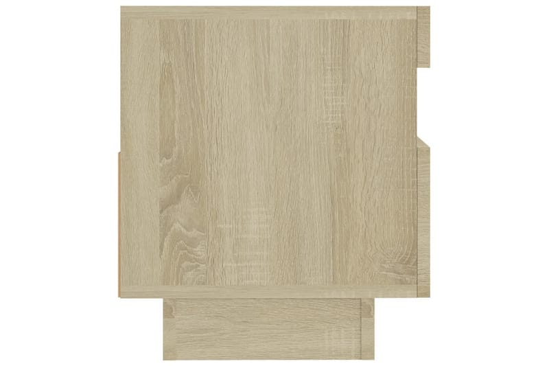 TV-benk med LED-lys sonoma eik 80x35x40 cm - Brun - Møbler - Mediamøbel & tv møbel - TV-benk & mediabenk