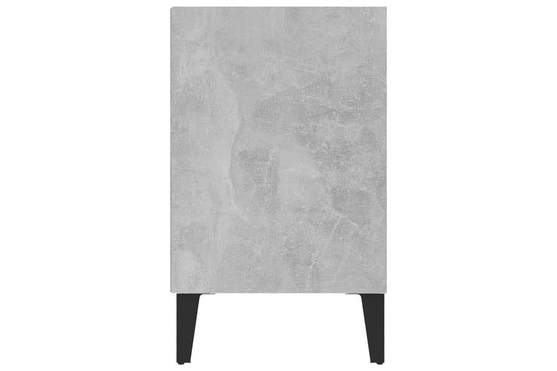 TV-benk med metallben betonggrå 103,5x30x50 cm - Grå - Møbler - Mediamøbel & tv møbel - TV-skap