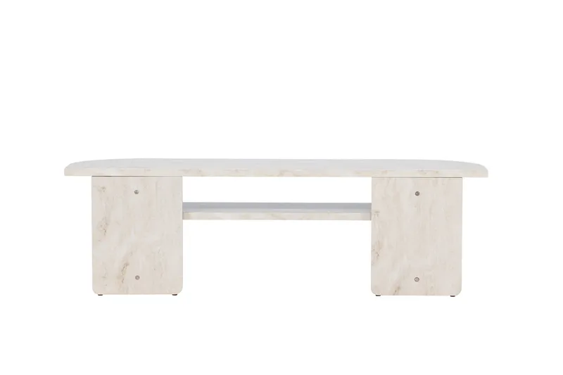 Ålesund Travertin Tv-benk 140x40 cm - Beige - Møbler - Mediamøbel & tv møbel - TV-benk & mediabenk