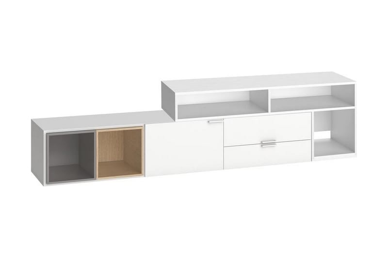 4YOU Skap 131,5 cm Hvit - VOX - Møbler - Mediamøbel & tv møbel - TV-benk & mediabenk