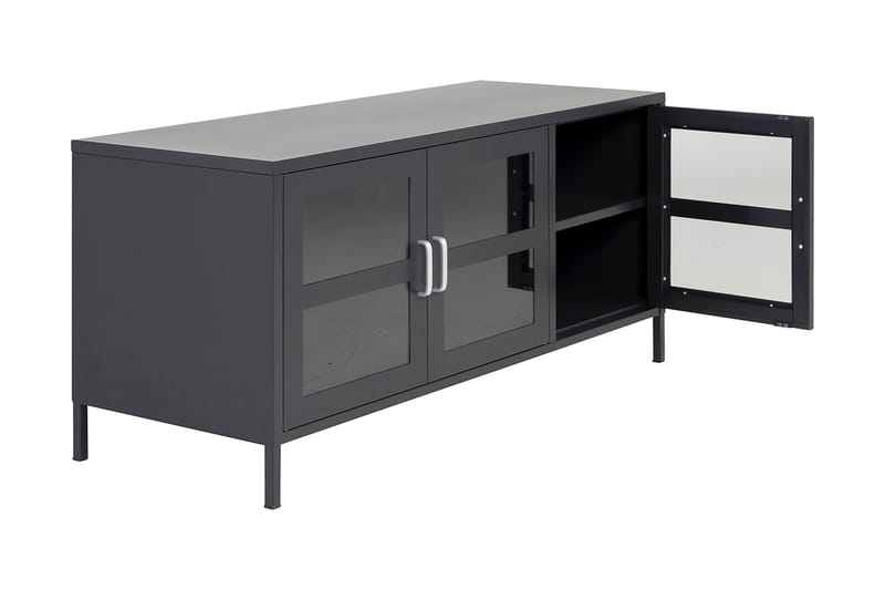 Abstrakt TV-benk 120 cm - Svart - Møbler - Mediamøbel & tv møbel - TV-benk & mediabenk