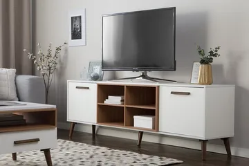 Alloa TV-benk 40x180 cm - Hvit - Møbler - Mediamøbel & tv møbel - TV-benk & mediabenk