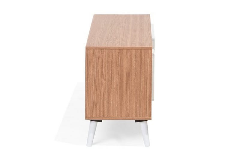 Alloa TV-benk 40x180 cm - Hvit/Brun - Møbler - Mediamøbel & tv møbel - TV-benk & mediabenk