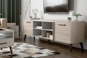 Alloa Tv-Benk 40x180 Cm - Svart - Møbler - Mediamøbel & tv møbel - TV-benk & mediabenk