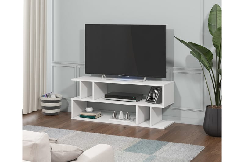 Alskaliden TV-benk 120 cm - Hvit - TV-benk & mediabenk