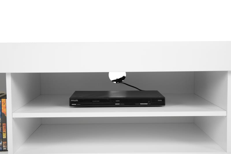 Amalfi TV-benk 190 cm Stor 2 Luker - Hvit Høyglans - Møbler - Mediamøbel & tv møbel - TV-benk & mediabenk