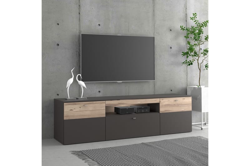 Ameysford TV-Benk 209,8 cm - Grå/Brun - Møbler - Mediamøbel & tv møbel - TV-benk & mediabenk
