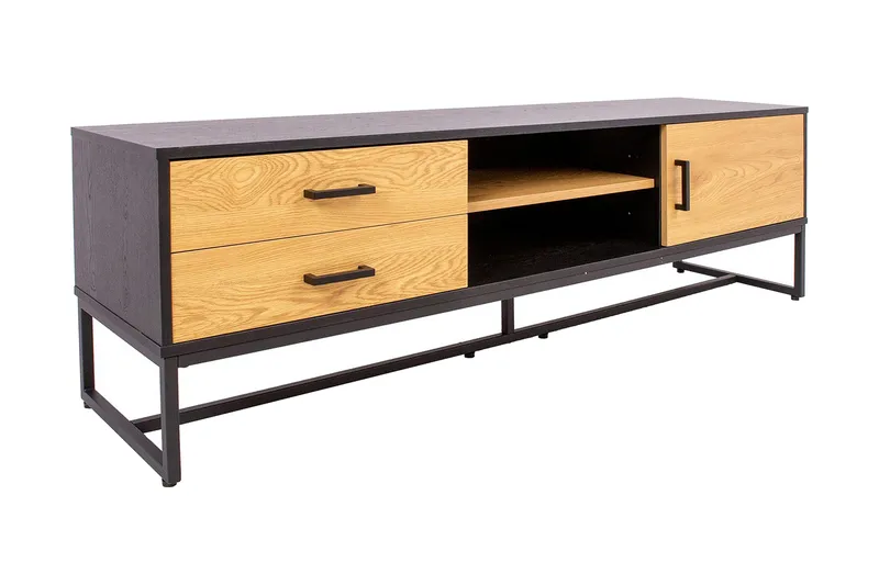 Amsterdam TV-nivå 160 cm Eik/Svart, undefined