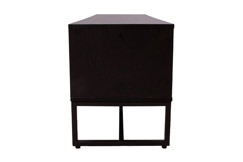 Amsterdam TV-nivå 160 cm Eik/Svart - Møbler - Mediamøbel & tv møbel - TV-benk & mediabenk