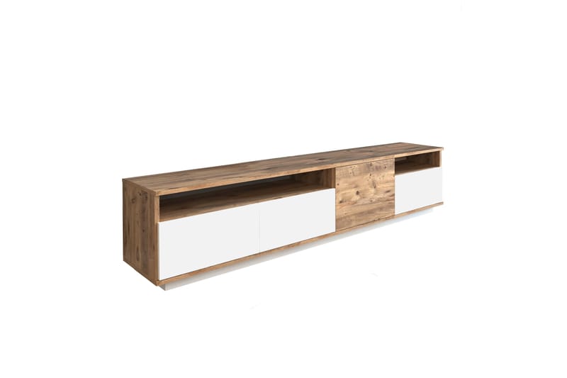 Anari TV-benk 180 cm 2 Hyller - Natur / Hvit - Møbler - Mediamøbel & tv møbel - TV-benk & mediabenk