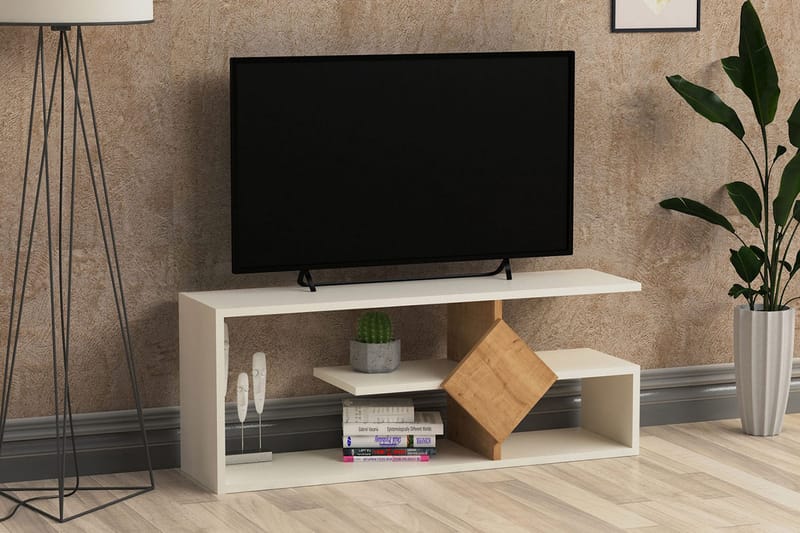 Andifli Tv-benk 101,840 cm - Hvit - TV-benk & mediabenk