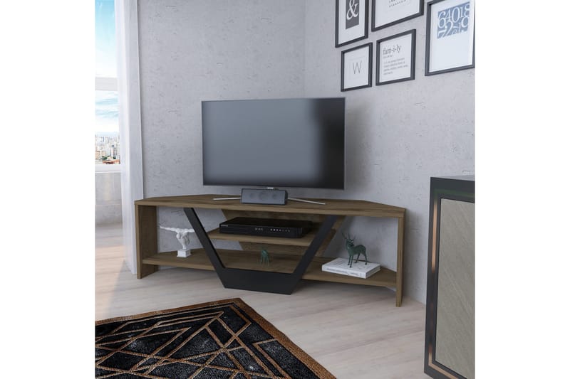 Andifli Tv-benk 120x36,8 cm - Brun - Møbler - Mediamøbel & tv møbel - TV-benk & mediabenk