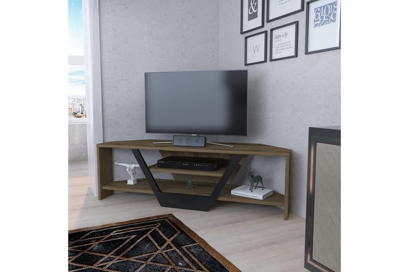 Andifli Tv-benk 120x36,8 cm - Brun - TV-benk & mediabenk