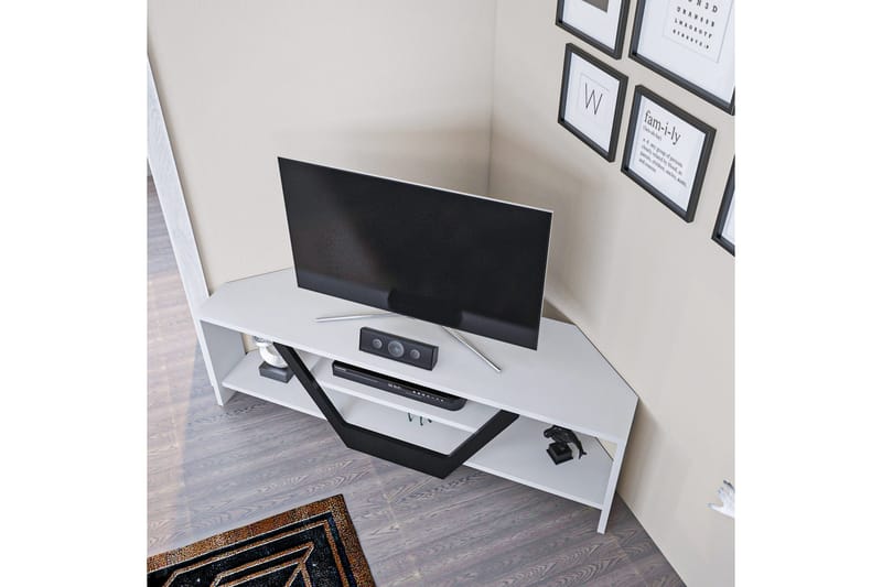 Andifli Tv-benk 120x36,8 cm - Hvit - Møbler - Mediamøbel & tv møbel - TV-benk & mediabenk