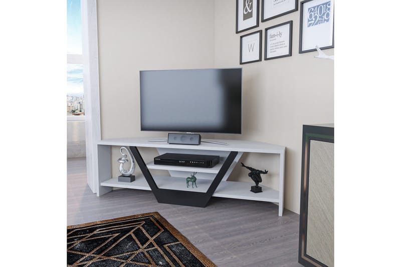 Andifli Tv-benk 120x36,8 cm - Hvit - Møbler - Mediamøbel & tv møbel - TV-benk & mediabenk