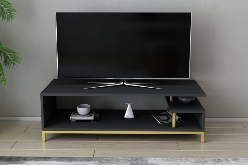 Andifli Tv-benk 120x37,6 cm - Gull - TV-benk & mediabenk