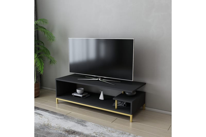 Andifli Tv-benk 120x37,6 cm - Gull - Møbler - Mediamøbel & tv møbel - TV-benk & mediabenk