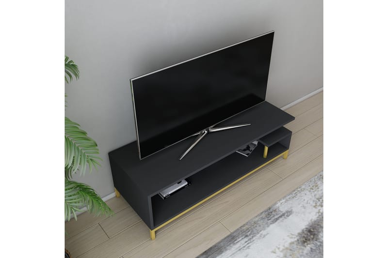 Andifli Tv-benk 120x37,6 cm - Gull - TV-benk & mediabenk