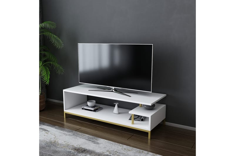 Andifli Tv-benk 120x37,6 cm - Gull - Møbler - Mediamøbel & tv møbel - TV-benk & mediabenk