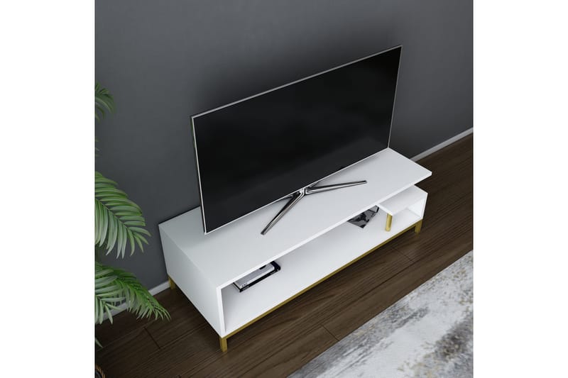 Andifli Tv-benk 120x37,6 cm - Gull - Møbler - Mediamøbel & tv møbel - TV-benk & mediabenk