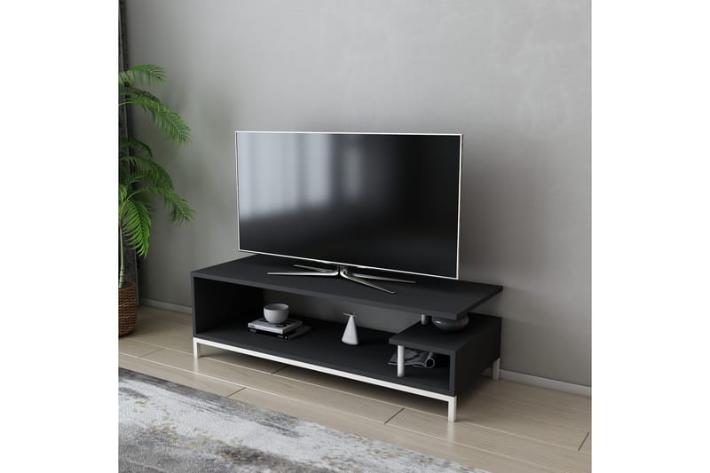 Andifli Tv-benk 120x37,6 cm - Hvit - TV-benk & mediabenk