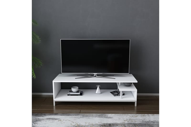 Andifli Tv-benk 120x37,6 cm - Hvit - Møbler - Mediamøbel & tv møbel - TV-benk & mediabenk