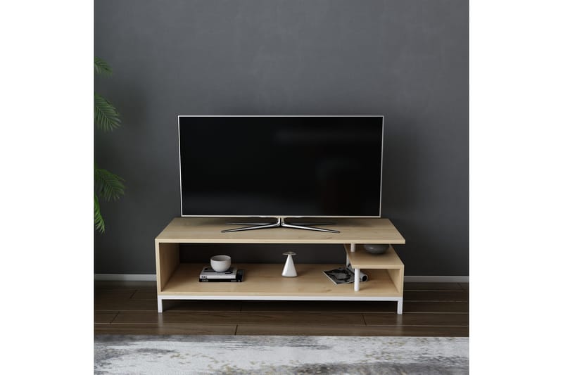 Andifli Tv-benk 120x37,6 cm - Hvit - Møbler - Mediamøbel & tv møbel - TV-benk & mediabenk