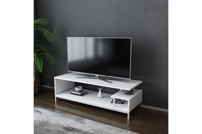 Andifli Tv-benk 120x37,6 cm - Hvit - Møbler - Mediamøbel & tv møbel - TV-benk & mediabenk