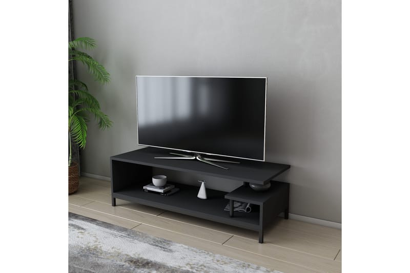 Andifli Tv-benk 120x37,6 cm - Svart - TV-benk & mediabenk