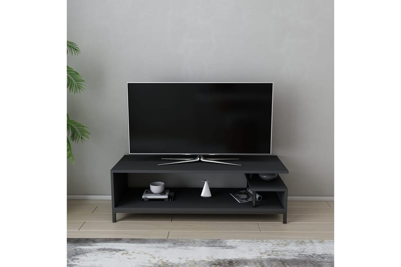 Andifli Tv-benk 120x37,6 cm - Svart - Møbler - Mediamøbel & tv møbel - TV-benk & mediabenk