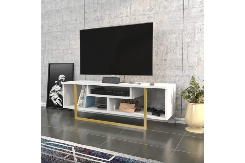 Andifli Tv-benk 120x40,2 cm - Gull - TV-benk & mediabenk
