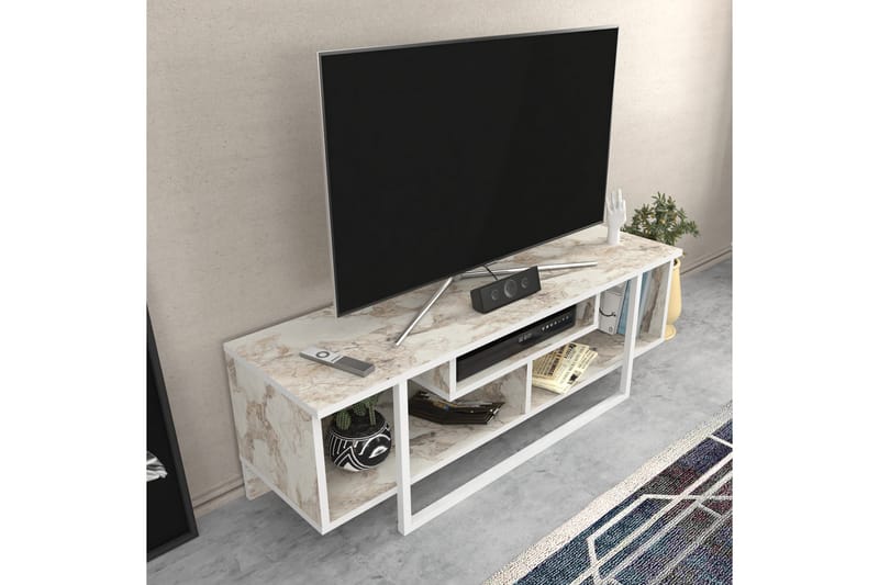 Andifli Tv-benk 120x40,2 cm - Hvit - TV-benk & mediabenk